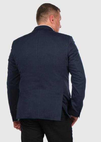 Cebrián Lielo Izmēru tumši zila vīriešu žakete - back