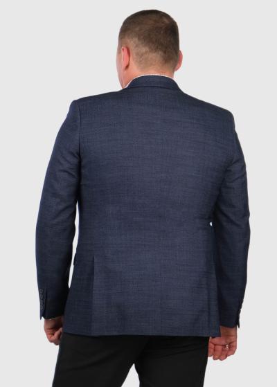 César Lielo Izmēru tumši zila vīriešu žakete - back