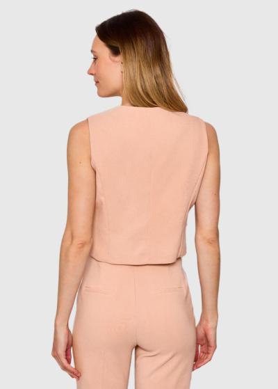 Maurilia rozā sieviešu veste - back