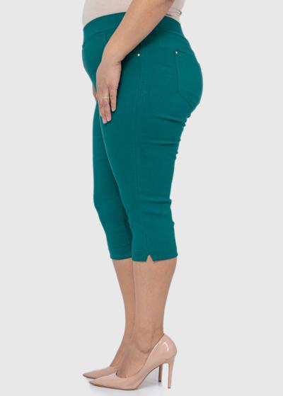 Ginevra Lielo izmēru zaļas saīsinātas bikses - back