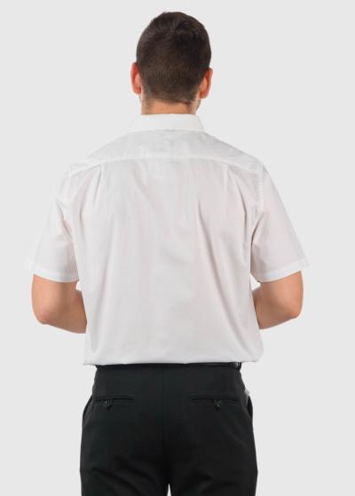 Jacinto balts krekls ar īsām piedurknēm - back