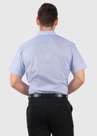 Josué Slim Fit gaiši zils krekls ar īsām piedurknēm - back