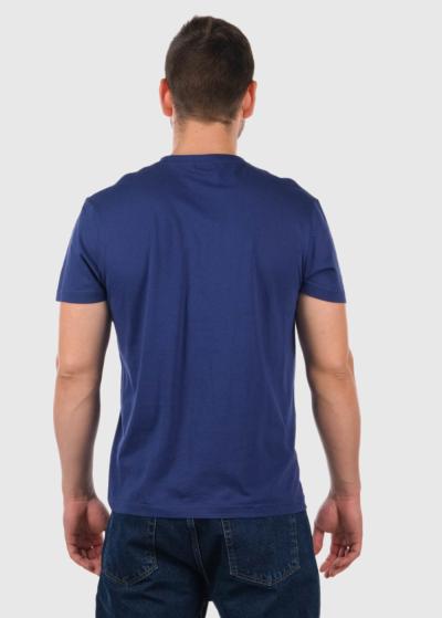 Aurelio tumši zils vīriešu t-krekls - back