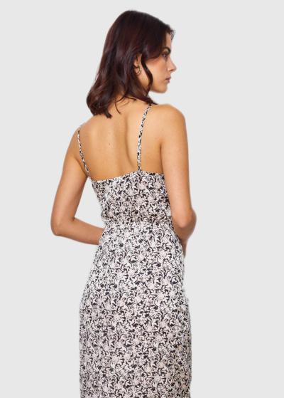 Pulqueria kleita ar šaurām lencītēm - back