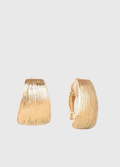 Adna zelta krāsas auskari - back