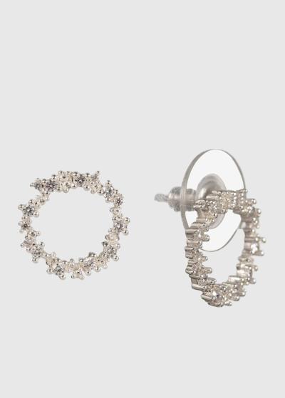 Alana sudraba krāsas sieviešu auskari - back