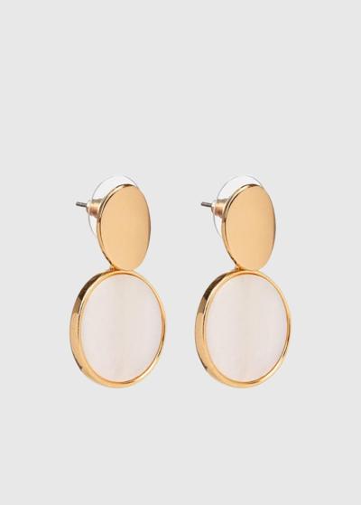 Edjane zelta krāsas sieviešu auskari - back