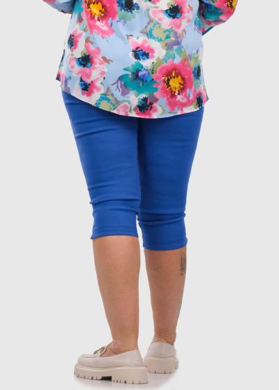 Ginevra Lielo izmēru zilas saīsinātas bikses - back