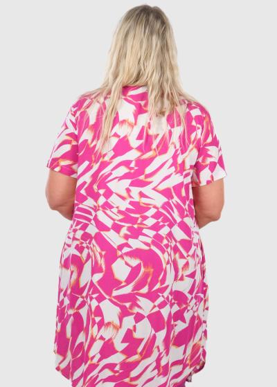 Anunciación Lielo izmēru rozā blūze - back