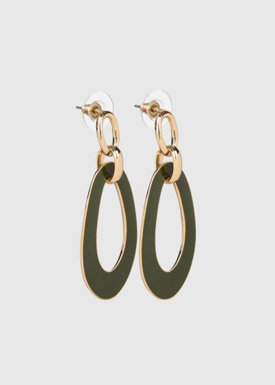 Angubin tumši zaļi auskari - back