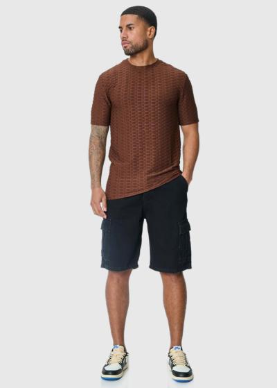 Teófilo brūns vīriešu t-krekls - back