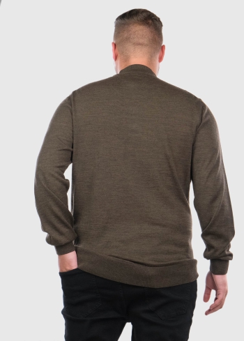 Mirko Lielo izmēru brūns džemperis - back