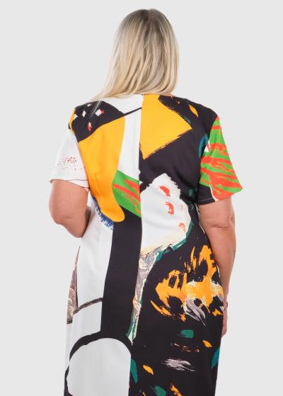 Adiba Lielo izmēru īsa vakarkleita - back