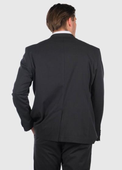 Ayumu melns pieguļošais uzvalks - back