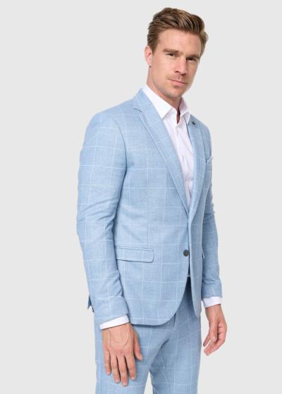 Avery gaiši zila vīriešu žakete - back