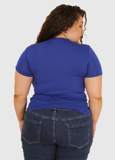 Ada Lielo izmēru zils t-krekls - back