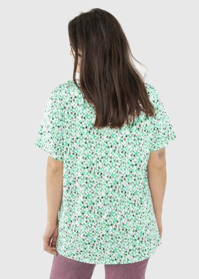 Alena Lielo izmēru blūze ar īsām piedurknēm - back