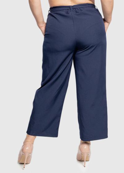 Asia Lielo izmēru tumši zilas bikses ar kabatām - back