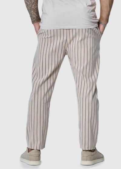 Akash vīriešu strīpainas bikses - back