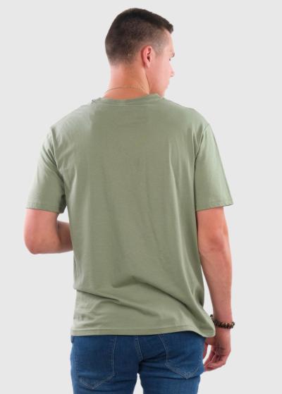 Almas zaļš t-krekls ar rakstu - back