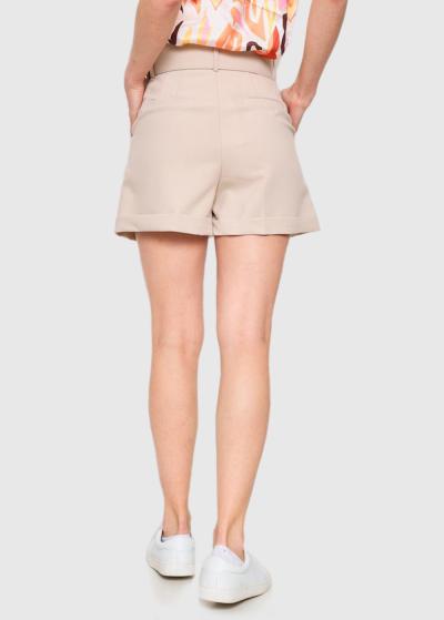 Aine bēši sieviešu šorti ar jostu - back