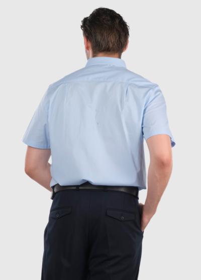 Jacinto gaiši zils krekls ar īsām piedurknēm - back