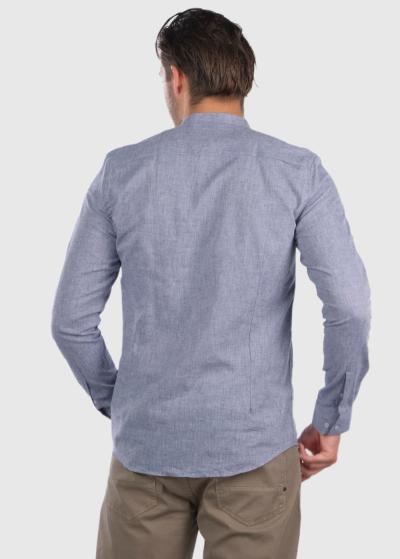 Amarildo zils krekls ar garām piedurknēm - back