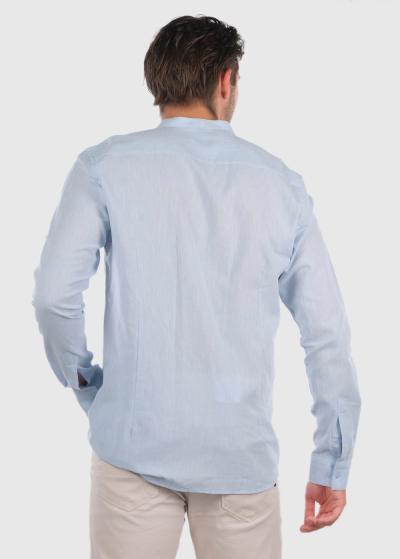 Amarildo gaiši zils krekls ar garām piedurknēm - back