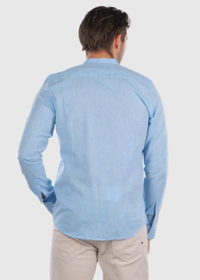 Amarildo gaiši zils krekls ar garām piedurknēm - back