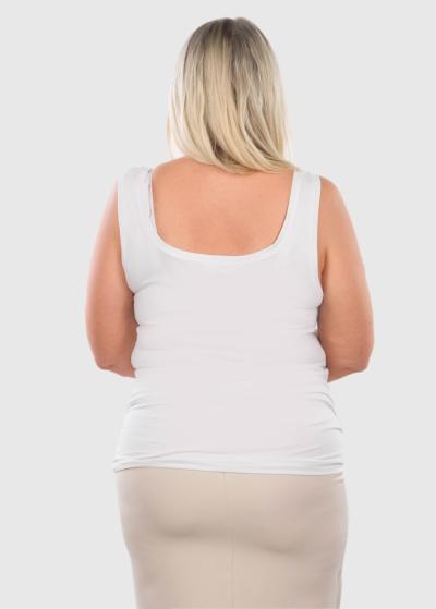 Avalanche Lielo izmēru balts t-krekls - back