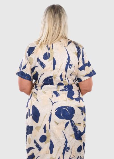 Annetta Lielo izmēru vakarkleita ar jostu - back