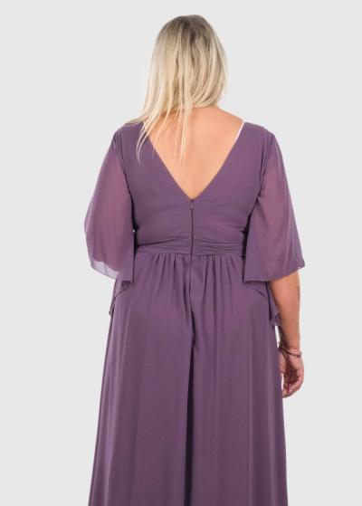 Amori Lielo izmēru violeta vakarkleita - back