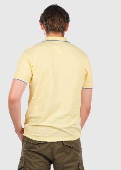 Narciso dzeltens vīriešu polo krekls - back