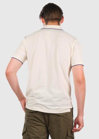 Narciso bēšs vīriešu polo krekls - back