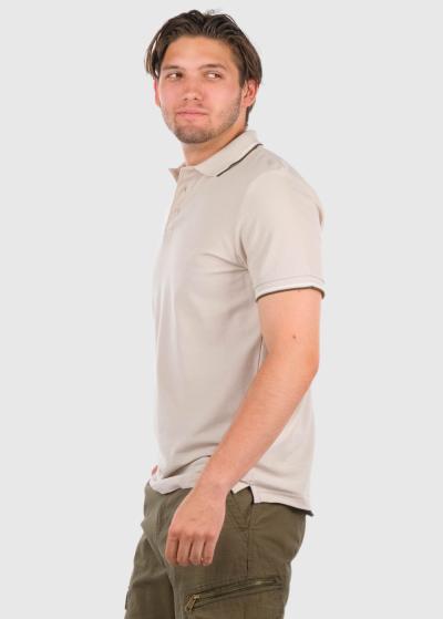 Narciso pelēks vīriešu polo krekls - back