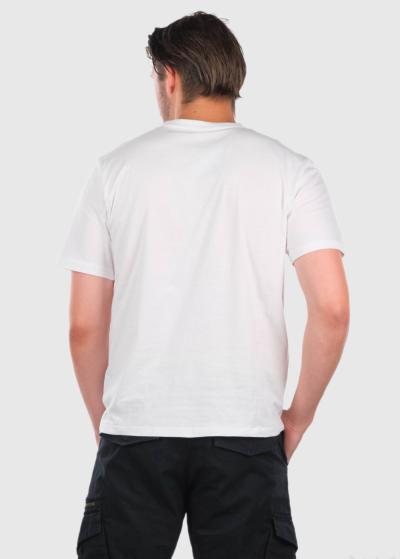 Aleman balts vīriešu t-krekls - back