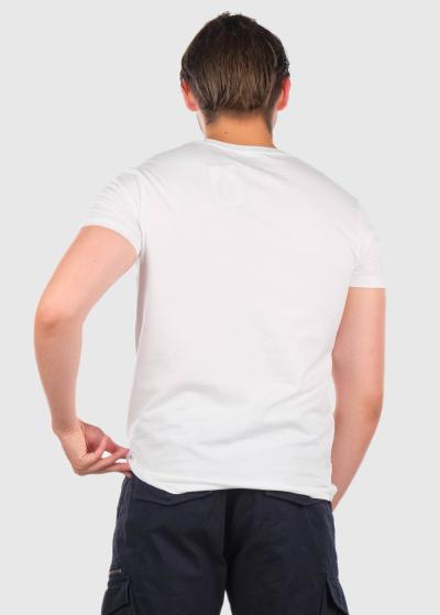 Avinash balts vīriešu t-krekls ar rakstu - back