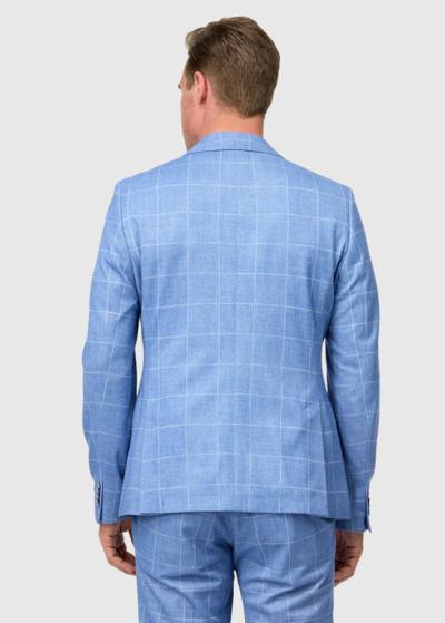 Justino gaiši zila vīriešu žakete - back