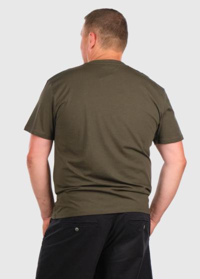Arren Lielo Izmēru tumši zaļš vīriešu t-krekls - back