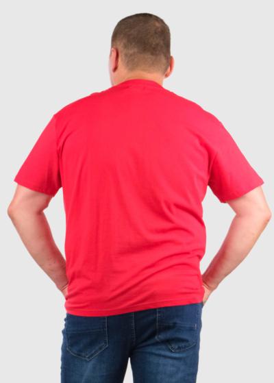 Arren Lielo Izmēru sarkans vīriešu t-krekls - back