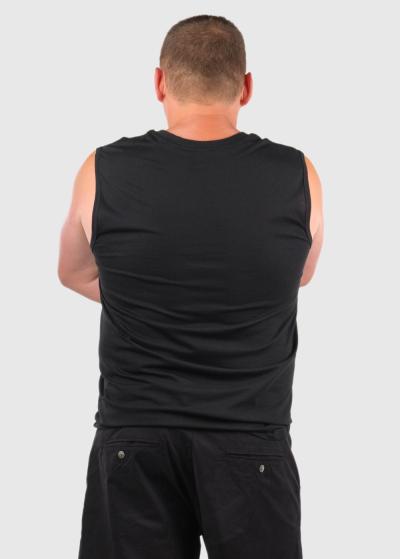 Bedir Lielo Izmēru melns t-krekls - back