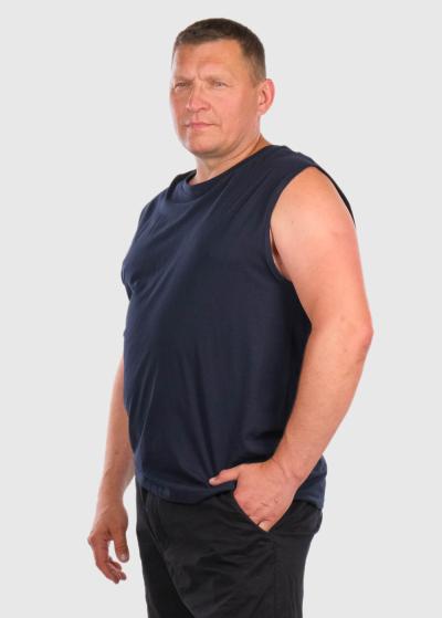 Bedir Lielo Izmēru tumši zils t-krekls - back