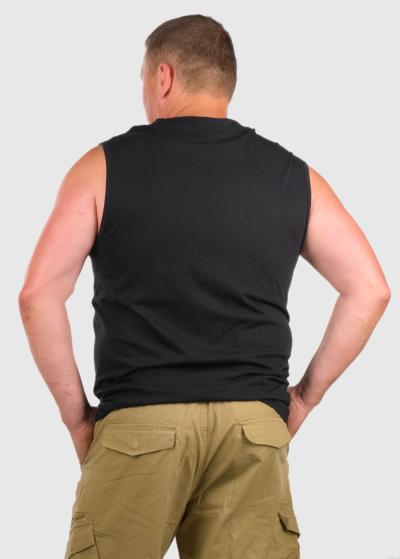 Britto Lielo Izmēru melns t-krekls ar uzrakstiem  - back