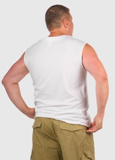 Britto Lielo Izmēru balts t-krekls ar uzrakstiem  - back