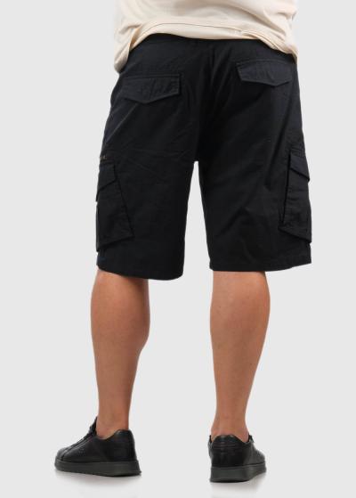 Arktos Lielo izmēru melni šorti ar kargo tipa kabatu - back