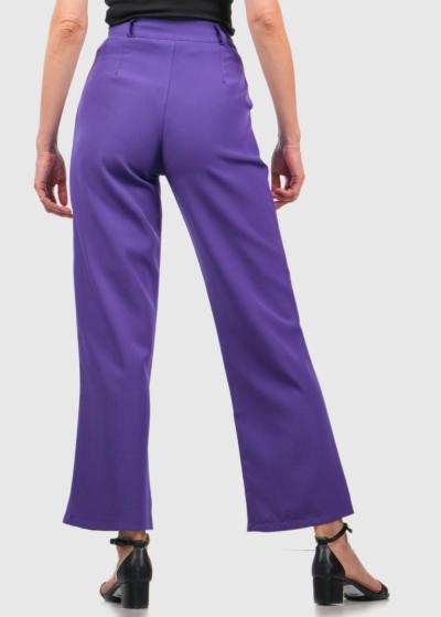 Amberley tumši violetas sieviešu bikses - back