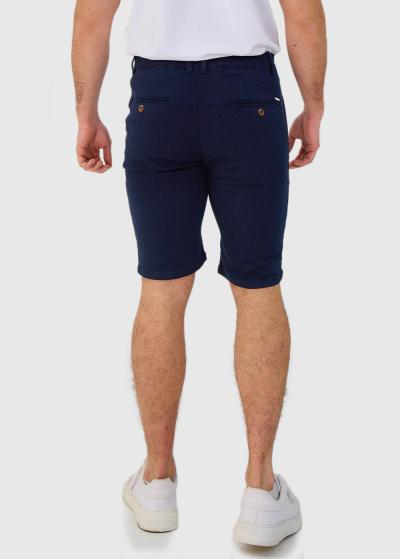 Tumši zili vīriešu šorti ar kabatām - back