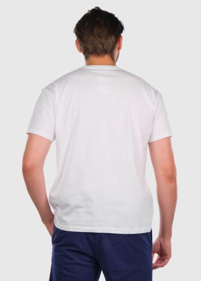 Ayaan balts vīriešu t-krekls ar rakstu - back