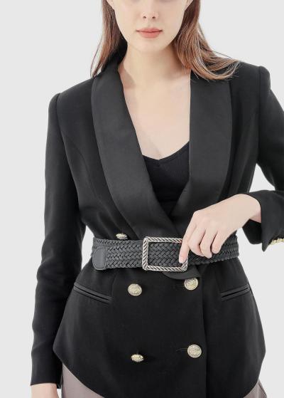 Crystal melna sieviešu josta - back