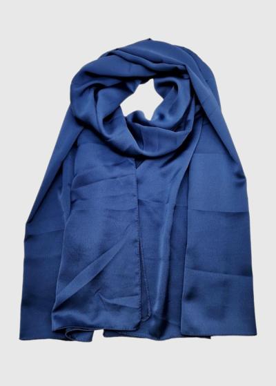 Catrice tumši zila zīda šalle - back